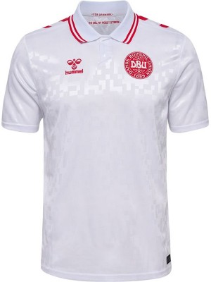 Denmark away jersey soccer uniform men's second sportswear football kit top shirt 2024